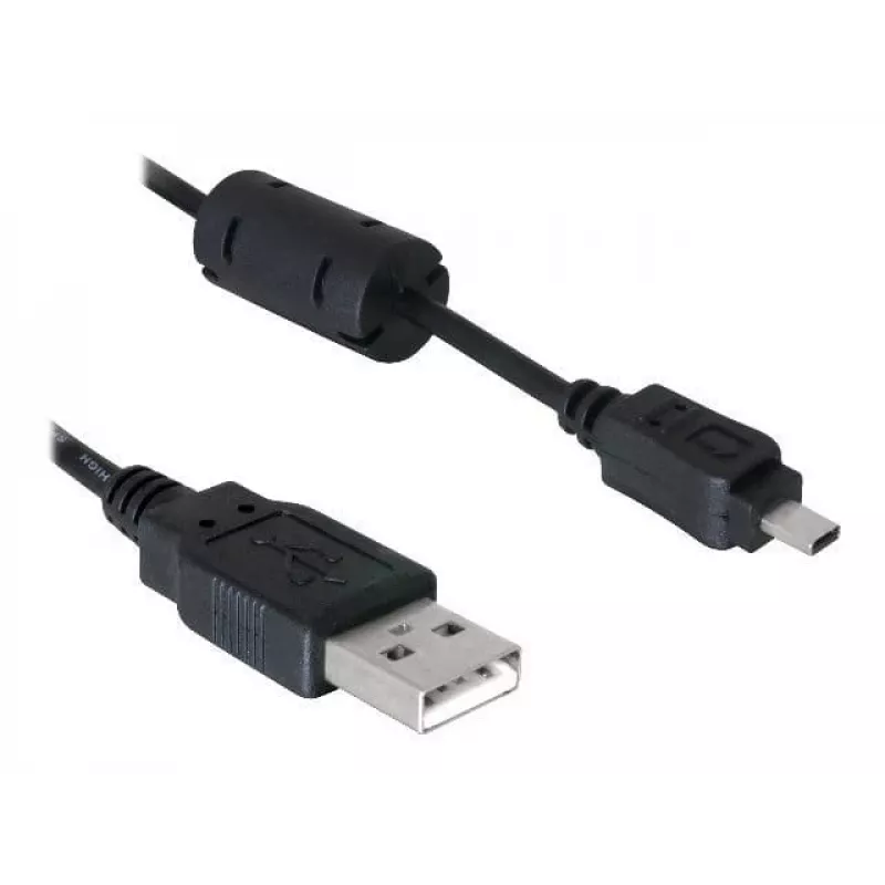 Delock 82414 USB kabelis skaitmeninio fotoaparato jungčiai (Nikon 8-pin UC-E6), 1,83 m, juodas