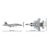 Cobi statybiniai blokeliai Boeing F-15EX Eagle II modelio rinkinys COIB-5900, kolekcinis mastelio konstravimo rinkinys