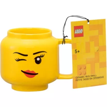 Keraminis puodelis room copenhagen Winking Girl mažas geltonas 40460803, 250–350 ml