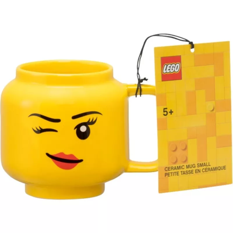 Keraminis puodelis room copenhagen Winking Girl mažas geltonas 40460803, 250–350 ml