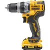 Pistolinė rankena gręžtuvas DeWalt DCD703L2T-QW — 12V, 3.0Ah x2, 1500 aps./min., 10 mm be raktelio griebtuvas, 25,5 N·m, 0,9 kg