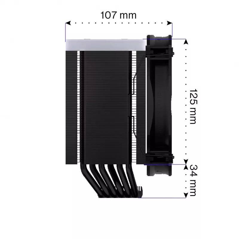 Endorfa Fortis 5 ARGB Black CPU aušintuvas