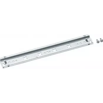 Hager U842B - tvirtinimo bėgelis valdymo spintelei - varžtais tvirtinamas - sidabrinis - plieninis - 248 mm - 7,5 mm