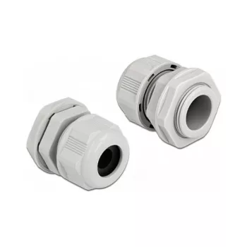 Kabelio įvadas DeLOCK 60366 pilkas plastikinis 2 vnt.