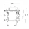 SBOX PLB-3422T-2 TV laikiklis prie sienos, pasvirimas, 23–43 coliams / 45 kg, VESA 200×200