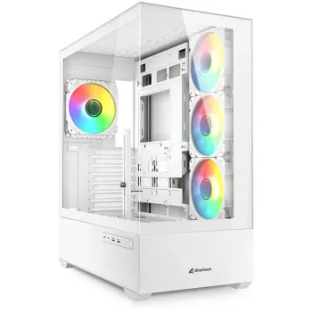 Korpusas Sharkoon AK6 RGB, ATX, Baltas