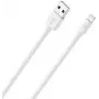 Mobiliojo telefono kabelis RealPower 385240 2m USB A Lightning baltas