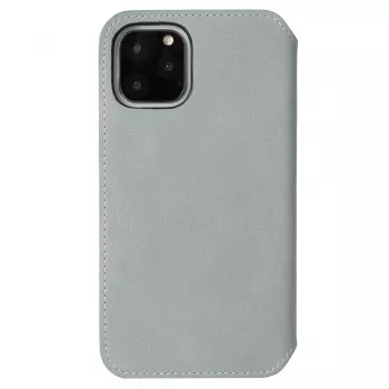 Krusell Sunne dėklas-pinigine Apple iPhone 11 Pro — vintage pilka, užlenkiamas dėklas su kortelių kišene