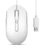 Perixx PERIMICE-222UW Pelė optinė tyli USB-A balta