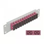 Optiminis skirstytuvas DeLOCK 10 colių 1U 12 prievadų SC Duplex violetinis pilkas