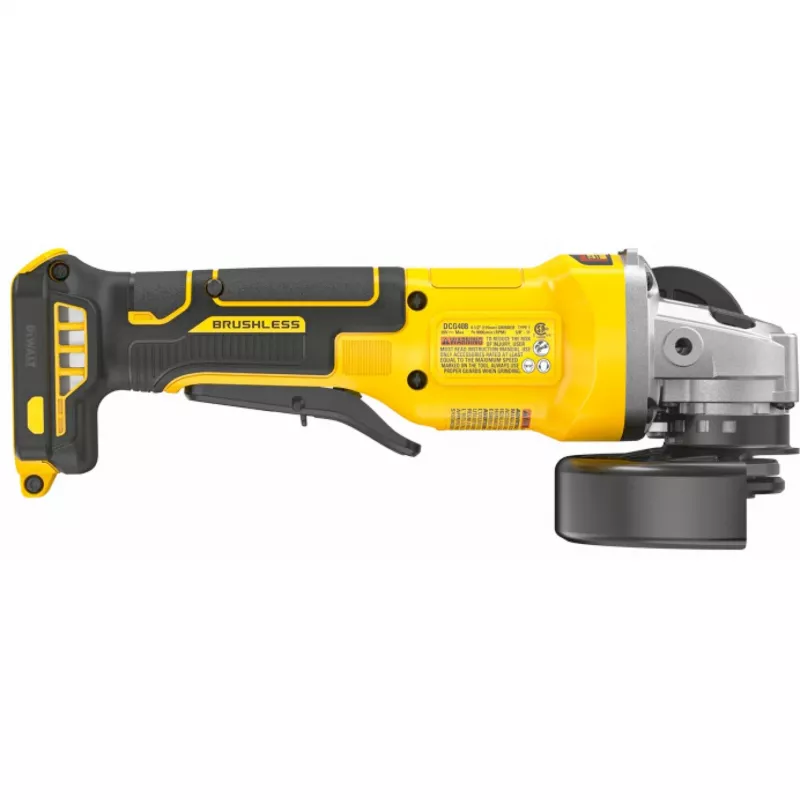 Kampinis šlifuoklis DEWALT DCG408NT belaidis 18 V geltona/juoda