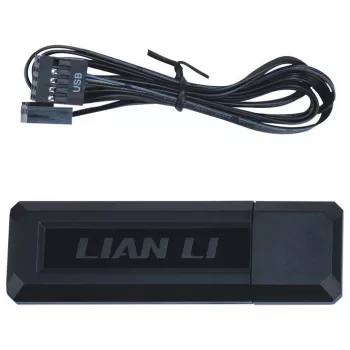 Ventiliatorių rinkinys Lian Li UNI FAN SL Wireless LCD 120 juodas 3 vnt.