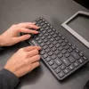 Mini belaidė klaviatūra Tellur TLL491251 juoda, kompaktiškas dizainas, nešiojamas išdėstymas
