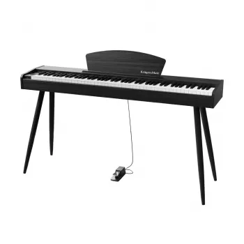 Skaitmeninis pianinas Kruger & Matz KMDP-45P-BK – matinė juoda apdaila, svertiniai klavišai