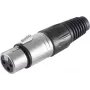 XLR jungtis ShiverPeaks BS55022-S – 3 kontaktų kištukinis skydinis, juoda apdaila
