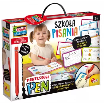 Mokomasis rinkinys Montessori Rašymas mokykla su 18 planšečių