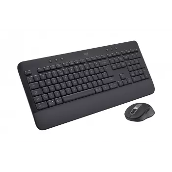 Belaidis klaviatūros ir pelės rinkinys Logitech Signature MK650 for Business, 2.4 GHz / Bluetooth LE, QWERTY ispanų, grafitas