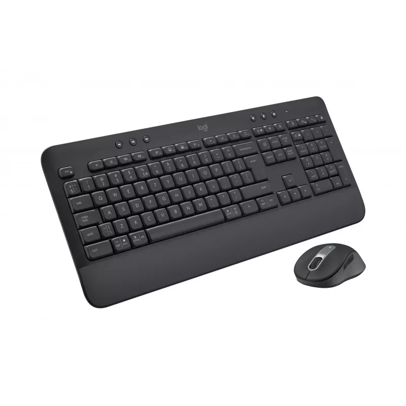 Belaidis klaviatūros ir pelės rinkinys Logitech Signature MK650 for Business, 2.4 GHz / Bluetooth LE, QWERTY ispanų, grafitas