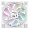 12 cm korpuso ventiliatorius DeepCool FL12 WH — 3 vnt. rinkinys, 120×120×25 mm, 2150 RPM, 55 CFM, Fluid Dynamic Bearing, PWM, kelių spalvų LED, 4 kontaktų