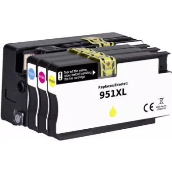 Renkforce rašalo rinkinys, suderinamas su HP 950 XL, 951 XL (C2P43AE) juoda, žydra, purpurinė, geltona RF-5705448