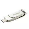 Hama C-Rotate Pro USB atmintukas 256 GB USB Type-A / USB Type-C 3.2 Gen 1 (3.1 Gen 1) sidabrinis