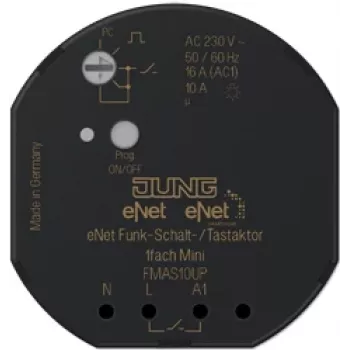 JUNG FM AS 10 UP perjungimo pavara, įmontuojama, 868 MHz, 230 V, 2300 W, 53×28 mm