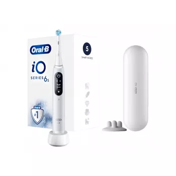 Braun Oral-B iO6 serijos elektrinis dantų šepetėlis baltas