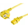 Maitinimo laidas geltonas S/CONN 09-05052 5 m CEE7/7 C13 jungtis
