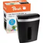 Popieriaus smulkintuvas Peach PS600-10 mikro pjūvis 63 dB juodas, sidabrinis