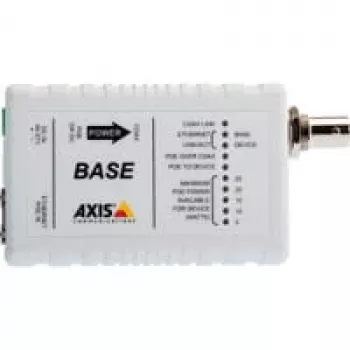 AXIS T8640 Ethernet per koaksialinį kabelį adapteris PoE+ - medijos keitiklis - Ethernet, Fast Ethernet - 10Base-T, 100Base-TX - RJ-45 / BNC (2 vnt. pakuotė) - skirtas AXIS P1346, P1346-E, P5534, P5534-