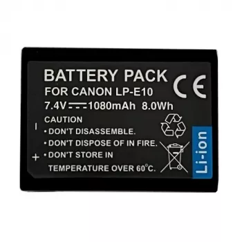 Įkraunama ličio jonų baterija LP-E10 1080mAh, skirta Canon EOS fotoaparatams