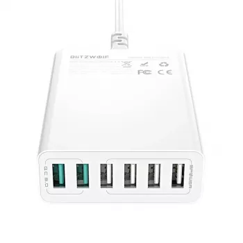 BlitzWolf BW-S15 60 W USB įkroviklis su 6 prievadais