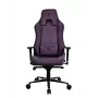 Žaidimų kėdė Arozzi Vernazza SoftFabric Violetinė – ergonomiškas dizainas, reguliuojami porankiai ir aukštis