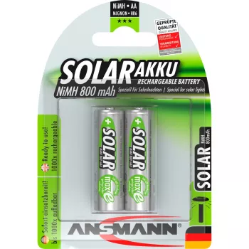 Įkraunama baterija ANSMANN 5035513, 1,2 V, 800 mAh, NiMH, AA (Mignon), 2 vnt.
