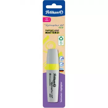 Žymeklis Pelikan Textmarker 490 eco smailusis antgalis Geltona