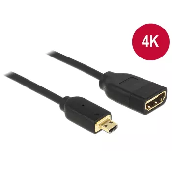 HDMI laidas DeLOCK 0,2 m HDMI-A / HDMI Micro-D