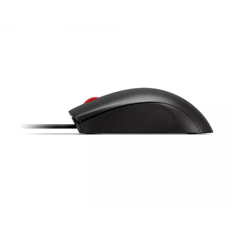 Laidinė USB-A pelė Lenovo 120 – juoda, ambidekstrinė, 1600 DPI, 3 mygtukai, 1,5 m kabelis