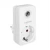 LogiLink PA0263 adapterio kištukas su prieblandos jutikliu, baltas, Type F
