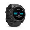 Išmanusis laikrodis GARMIN Fenix 8 – 51 mm titano korpusas, AMOLED 1,4 colio, GPS, 32 GB, 10 ATM, silikoninis dirželis