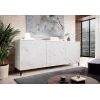MARMO 3D komoda 200x45x80,5 cm baltas matinis/marble baltas