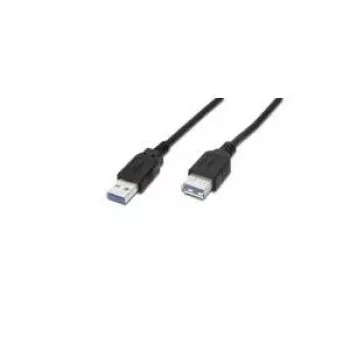 USB ilginimo kabelis DIGITUS AK-112331, 3 m, USB A kištukas – USB A lizdas, USB 3.2 Gen 1, juodas