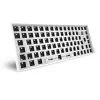 Sharkoon SKILLER SGK50 S3 Barebone 75% belaidė klaviatūra be jungiklių ir dangtelių, balta