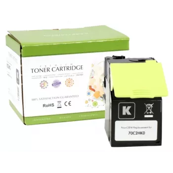 Suderinamas statinės kontrolės kasetė Lexmark 702HK (70C2HK0) juoda, 4000 psl.