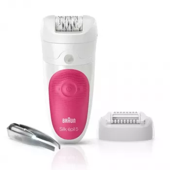 Braun Silk-epil 5 5-500 SensoSmart epiliatorius, rožinė/balta
