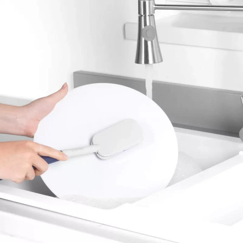 Šepetėlis indams Beldray Deep Clean LA032814FEU7 su guminiais šereliais, ergonomiška rankena