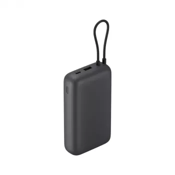Xiaomi Power Bank 20000mAh su integruotu kabeliu, tamsiai pilka, modelis 61828