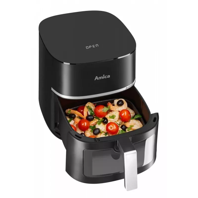Kepimo be aliejaus aparatas AMICA AFM 6020 — 7 l, 1800 W, reguliuojama temperatūra ir laikmatis