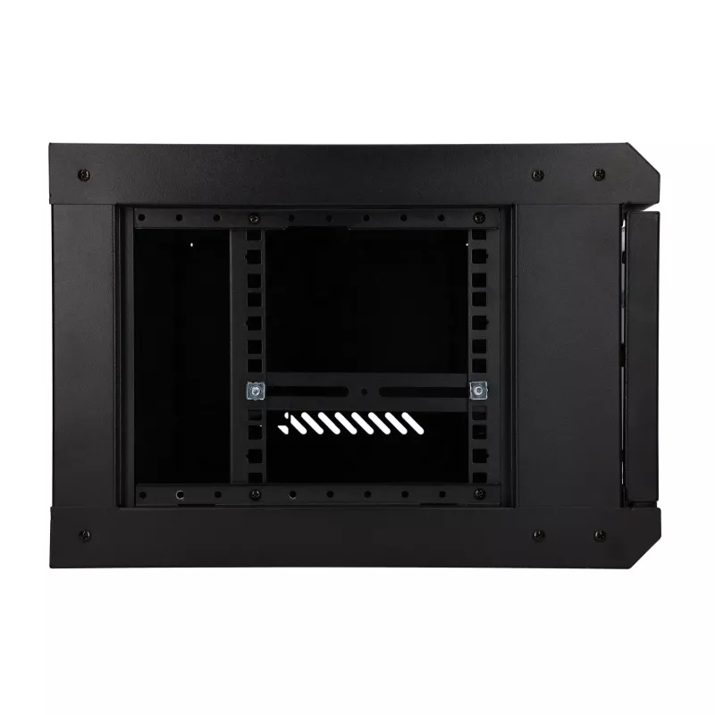 EXTRALINK LITE 4U 530×400 sieninis stelažinis korpusas juodas su lentyna