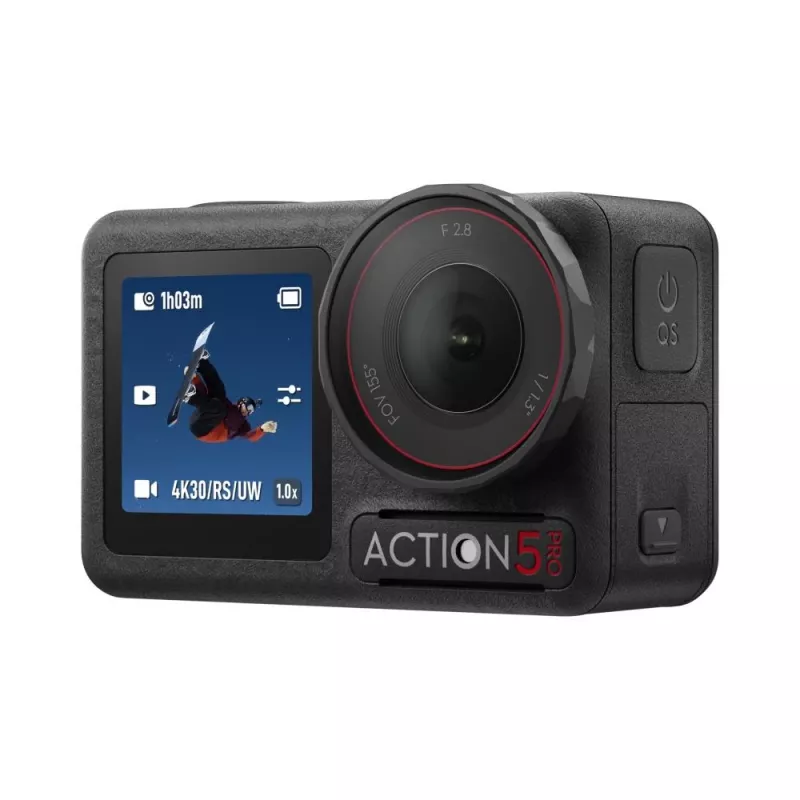 DJI Osmo Action 5 Pro veiksmo sporto kamera 40 MP 4K Ultra HD CMOS 25.4 / 1.3 mm (1 / 1.3) Wi-Fi 146 g