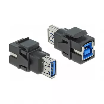 Keystone modulis DeLOCK 86395 Flat Black USB A